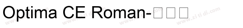 Optima CE Roman字体转换